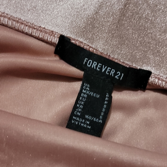 🦄 SOFT SHINE VELVET SKATER SKIRT DUSTY ROSE PINK - Picture 5 of 7